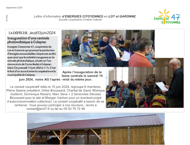 Lettre d'information